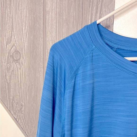 D18.18 Hang Ten Mens Long Sleeve Sun Tee (Light Blue, XL) - Picture 2 of 8